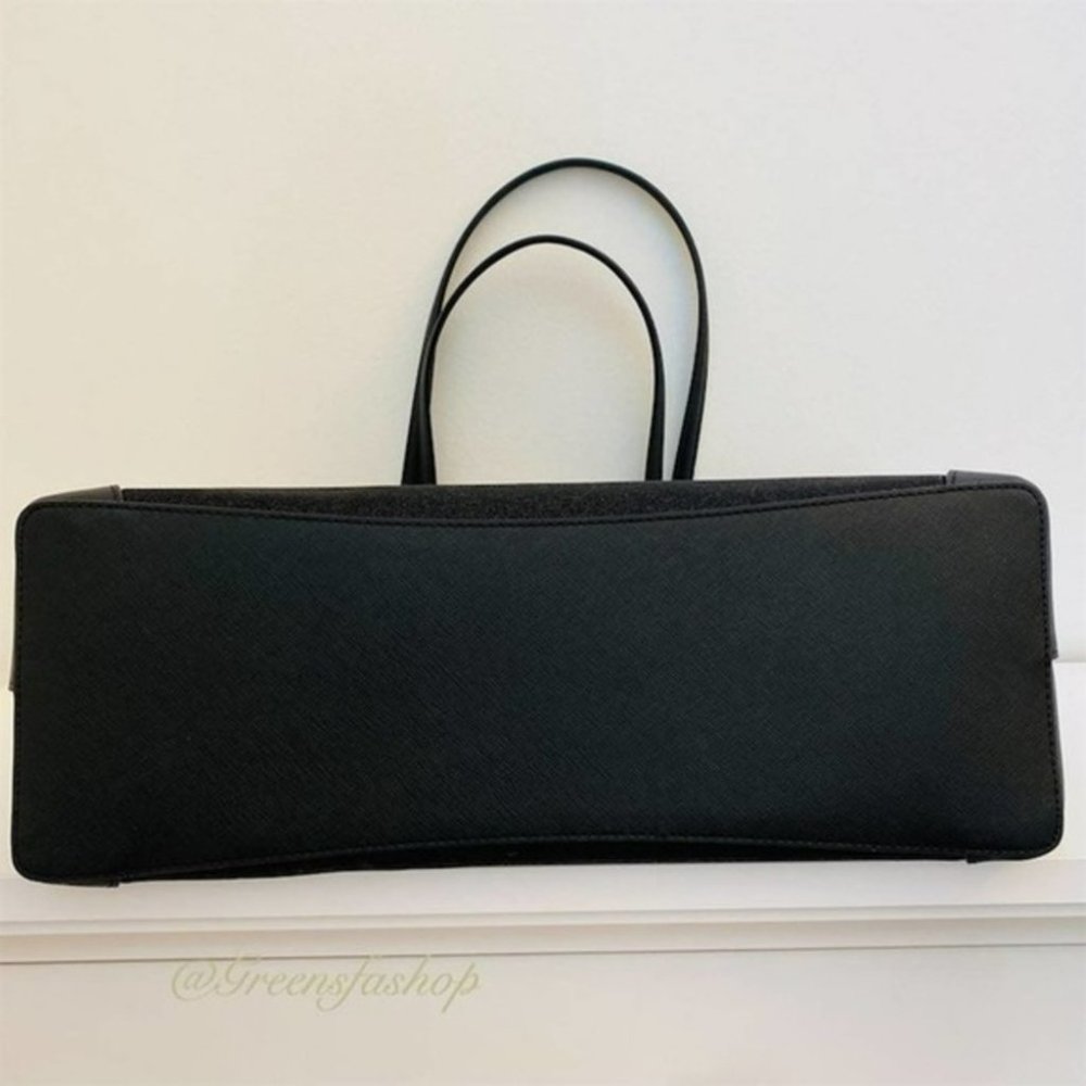 Kate spade shimmy glitter tote shoulder bag black new - Picture 6 of 11